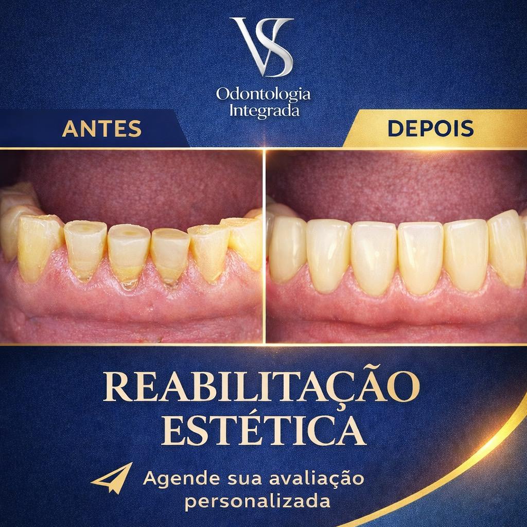 Restauração dentária finalizada